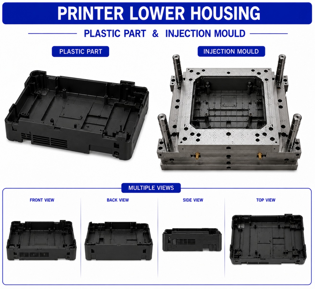 Printer Plastic Lower Housing